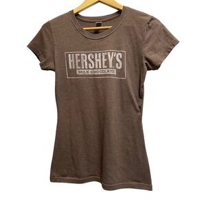 Hershey's Milk Chocolate Graphic T-Shirt Brown Heather Short Sleeve TNT XL